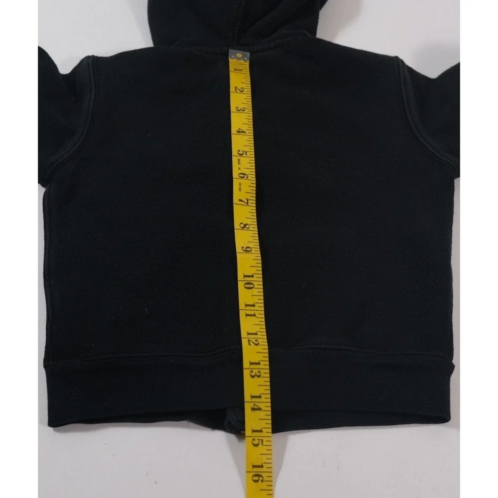 Polo Ralph Lauren‎ Hoodie Kids 4T Black Full Zip Pony Logo Fleece Sweatshirt